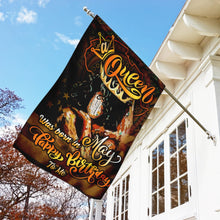 Load image into Gallery viewer, A Queen Was Born In May Black Woman Flag