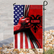 Load image into Gallery viewer, Albanian American Flag