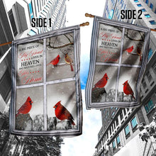 Load image into Gallery viewer, A Big Piece Of My Heart Lives In Heaven. Cardinal Flag