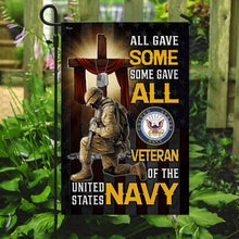 Load image into Gallery viewer, All Gave Some Some Gave All Veteran of The United States Navy Flag MLH1686Fv2