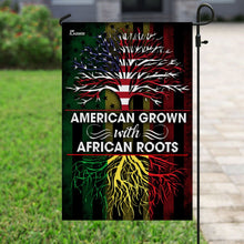 Load image into Gallery viewer, American Grown With African Roots Flag