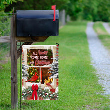 Load image into Gallery viewer, All Hearts Come Home For Christmas Cardinal Flag