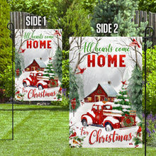 Load image into Gallery viewer, All Hearts Come Home For Christmas Flag