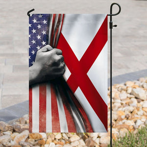 Alabama State American Flag