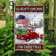 Load image into Gallery viewer, All Hearts Come Home For Christmas Flag