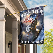 Load image into Gallery viewer, America Let Freedom Reign Flag