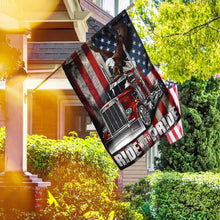 Load image into Gallery viewer, American Eagle Trucker Ride With Pride Flag