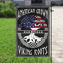 Load image into Gallery viewer, American Grown With Viking Roots Flag