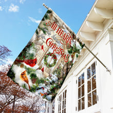 Load image into Gallery viewer, All Hearts Come Home For Christmas, Cardinal Flag