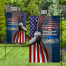 Load image into Gallery viewer, American Grown With Nicaraguan Roots Flag LHA1543F