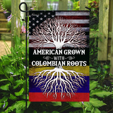 Load image into Gallery viewer, American Grown With Colombian Roots Flag