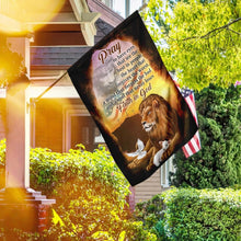 Load image into Gallery viewer, A Soul That Never Loses Faith In God The Lion &amp; The Lamb Flag