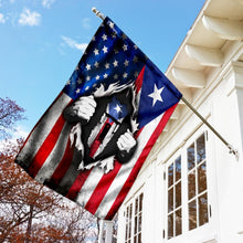 Load image into Gallery viewer, America Home With Puerto Rican Blood Flag