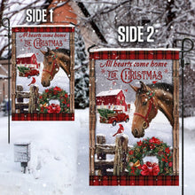 Load image into Gallery viewer, All Hearts Come Home For Christmas Flag