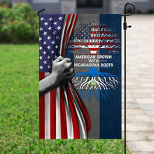 Load image into Gallery viewer, American Grown With Nicaraguan Roots Flag LHA1543F