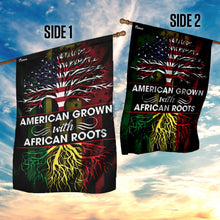 Load image into Gallery viewer, American Grown With African Roots Flag