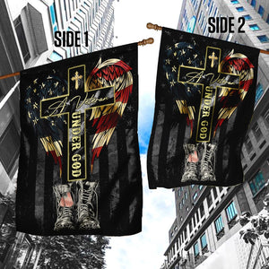 A Veteran Under God Flag