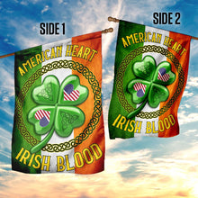 Load image into Gallery viewer, American Heart Irish Blood Flag