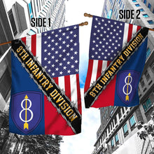 Load image into Gallery viewer, 8th Infantry Division Airborne Flag