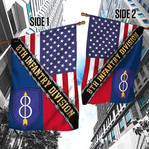 8th Infantry Division Airborne Flag