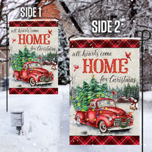 Load image into Gallery viewer, All Hearts Come Home For Christmas Flag