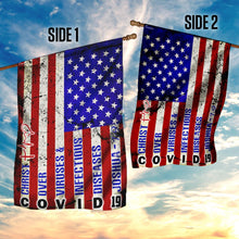 Load image into Gallery viewer, America Strong. Jesus Christ Joshua 1:9 Flag