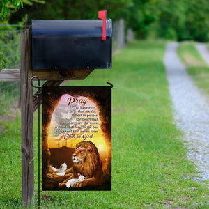 A Soul That Never Loses Faith In God The Lion & The Lamb Flag