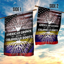 Load image into Gallery viewer, American Grown With Colombian Roots Flag