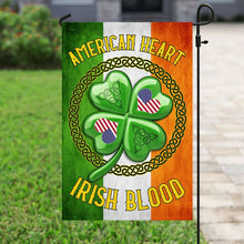 Load image into Gallery viewer, American Heart Irish Blood Flag