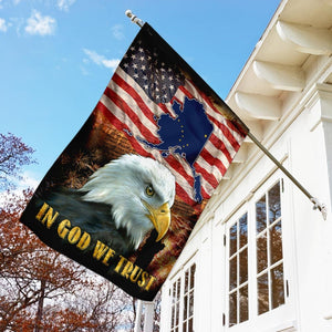 Alaska State Patriotic American Independence Day Flag