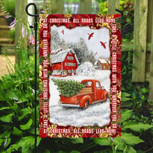 Load image into Gallery viewer, All Roads Lead Home For Christmas Flag