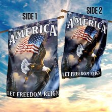 Load image into Gallery viewer, America Let Freedom Reign Flag