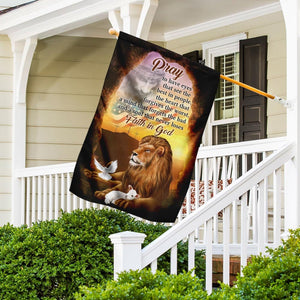 A Soul That Never Loses Faith In God The Lion & The Lamb Flag
