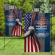 Load image into Gallery viewer, American Grown With Honduran Roots Flag LHA1543Fv1