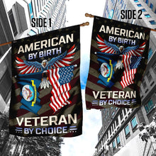 Load image into Gallery viewer, American By Birth U.S Navy Veteran By Choice Flag