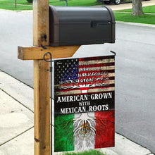 Load image into Gallery viewer, American Grown With Mexican Roots Flag