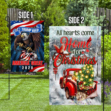 Load image into Gallery viewer, All Hearts Come Home For Christmas Flag
