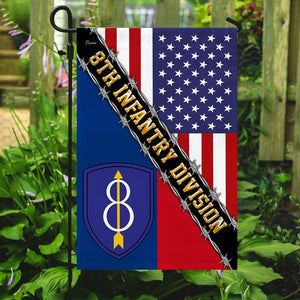 8th Infantry Division Airborne Flag