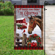 Load image into Gallery viewer, All Hearts Come Home For Christmas Flag