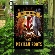 Load image into Gallery viewer, American Grown With Mexican Roots Flag