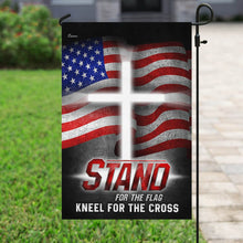 Load image into Gallery viewer, America. Stand For The Flag Kneel For The Cross Flag