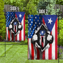 Load image into Gallery viewer, America Home With Puerto Rican Blood Flag