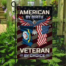 Load image into Gallery viewer, American By Birth U.S Navy Veteran By Choice Flag