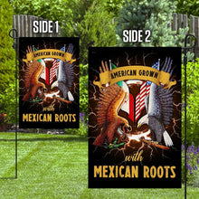 Load image into Gallery viewer, American Grown With Mexican Roots Flag