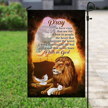 Load image into Gallery viewer, A Soul That Never Loses Faith In God The Lion &amp; The Lamb Flag