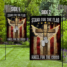 Load image into Gallery viewer, American I Stand For The Flag, I Kneel For The Cross Flag