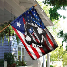 Load image into Gallery viewer, America Home With Puerto Rican Blood Flag