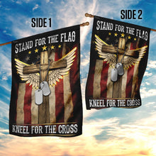 Load image into Gallery viewer, American I Stand For The Flag, I Kneel For The Cross Flag