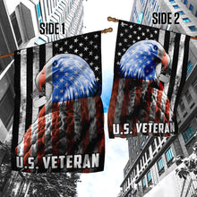 Load image into Gallery viewer, American Eagle U.S. Veteran Flag