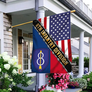 8th Infantry Division Airborne Flag
